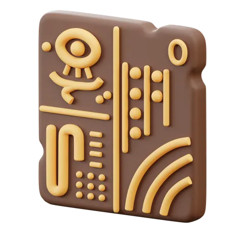 古代の碑文  3D Icon
