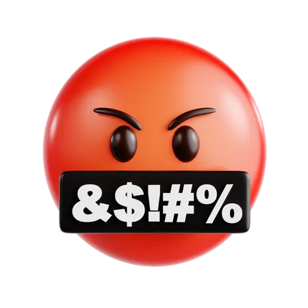 Angry Emoji  3D Icon