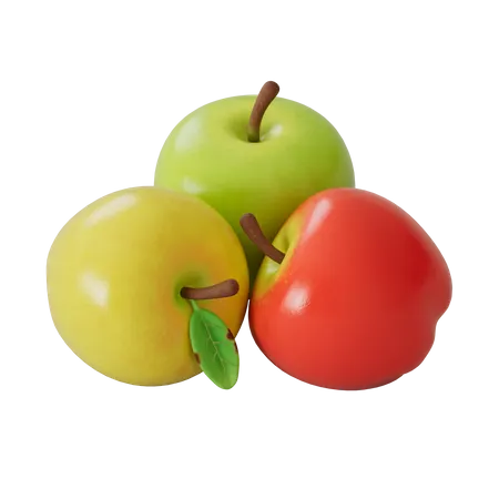 Apples  3D Illustration