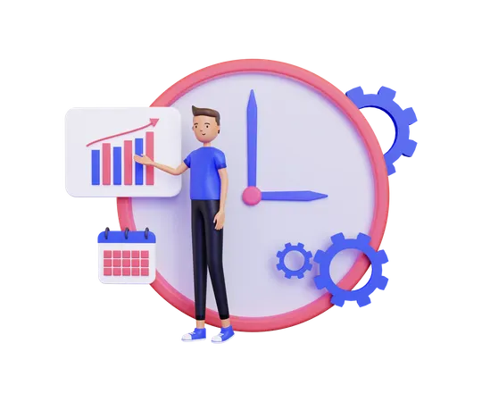 Apresentação de negócios  3D Illustration