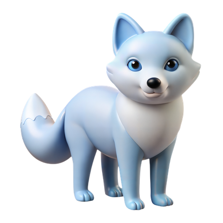 Arctic Fox  3D Icon