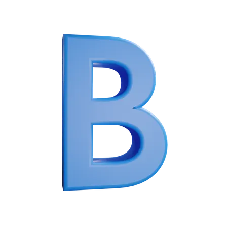 Letra b 3D Icon