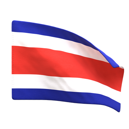 Bandeira da costa rica  3D Icon