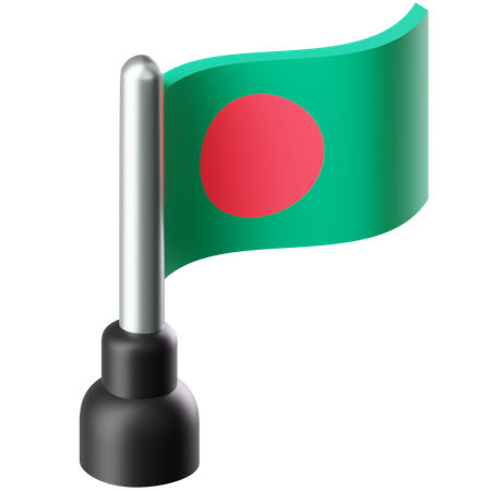 Bandeira de Bangladesh  3D Icon