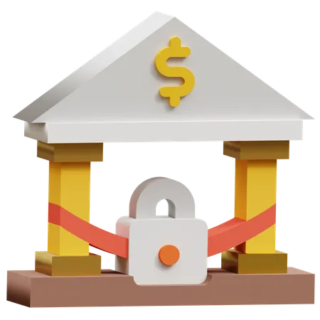 Bank  3D Icon