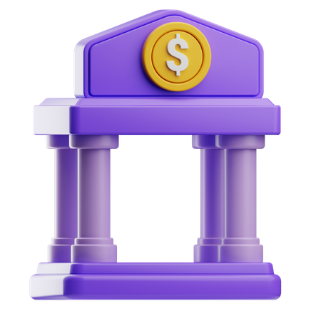 Bank  3D Icon