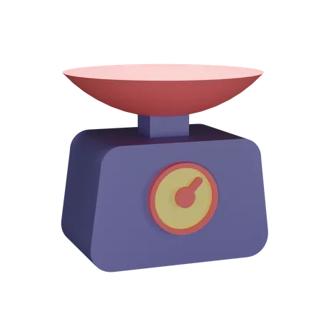 Escala de peso  3D Illustration