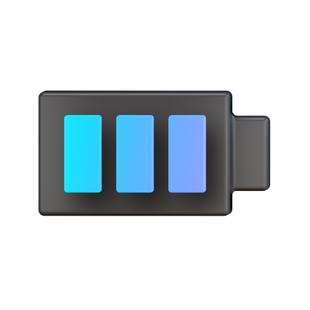 Bateria cheia  3D Icon