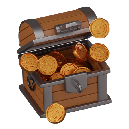 Baú de tesouro  3D Icon
