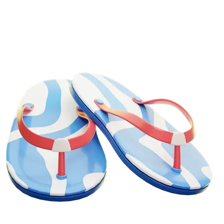 Beach Sandals  3D Icon