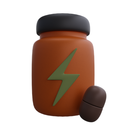 Bebida energética de academia  3D Icon
