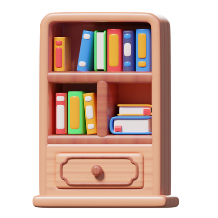 Étagère à livres  3D Icon