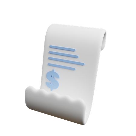Bill  3D Illustration