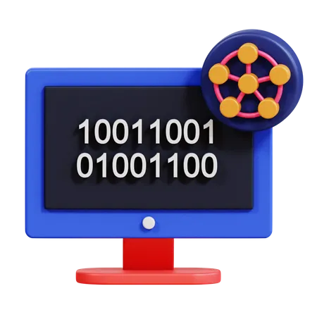 Binärcode  3D Icon