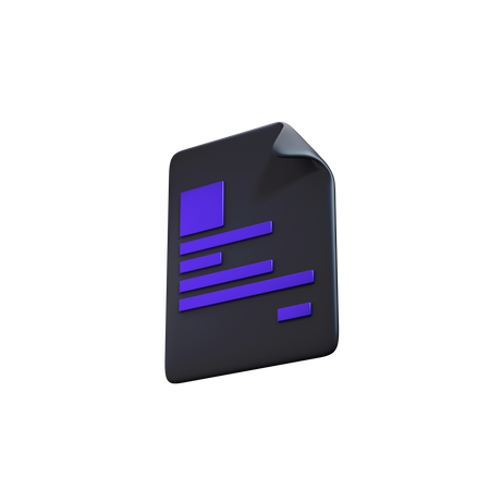 Bitcoin contract  3D Illustration
