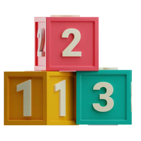 Blocos numéricos  3D Icon