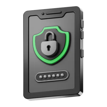Bloqueio móvel  3D Icon