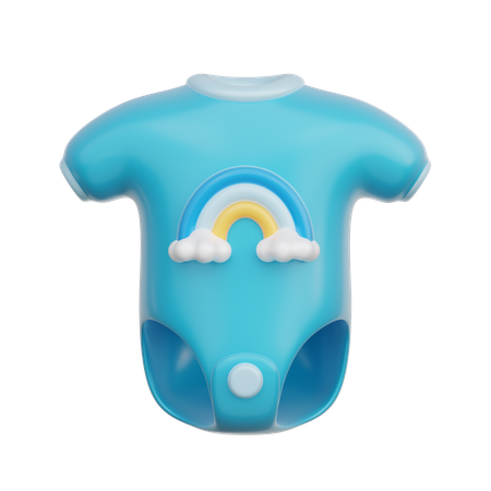 Blue Baby Onesie  3D Icon