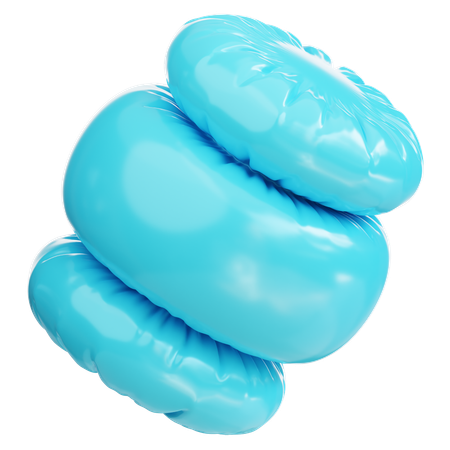 Blue balloon  3D Icon