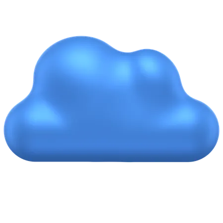 푸른 구름  3D Icon