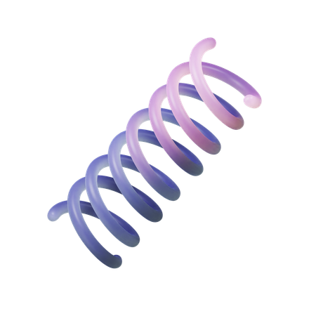 Bobina de ligação em espiral  3D Icon