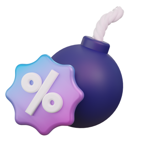Bomb Sale  3D Icon