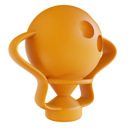 Bowling Cup  3D Illustration