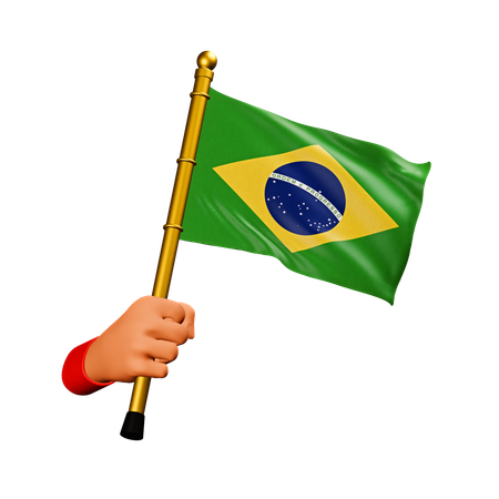 Brazil Flag  3D Icon