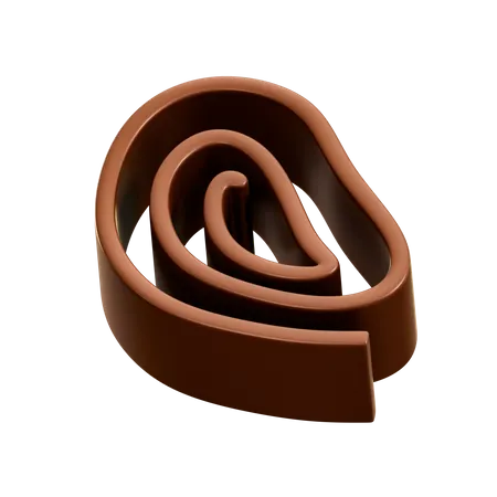 Brown Chocolate  3D Illustration