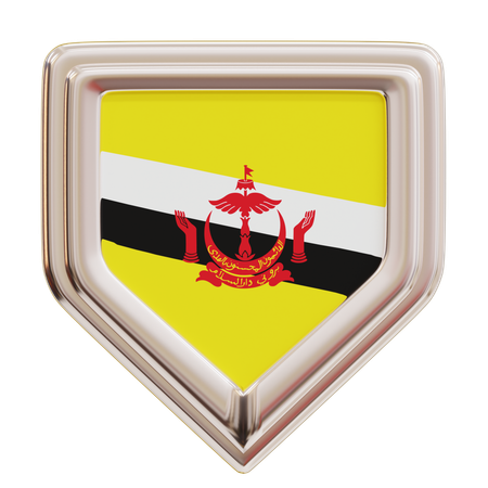 Brunei Darussalam Flag  3D Icon