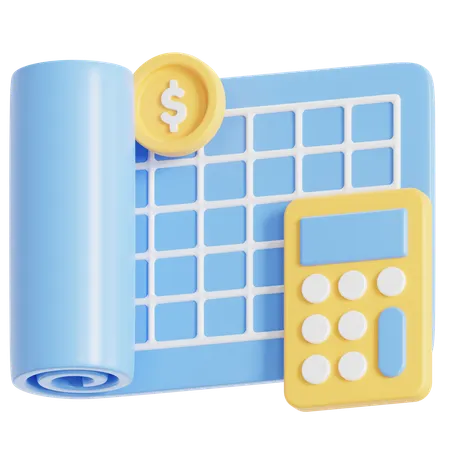 Budget  3D Icon