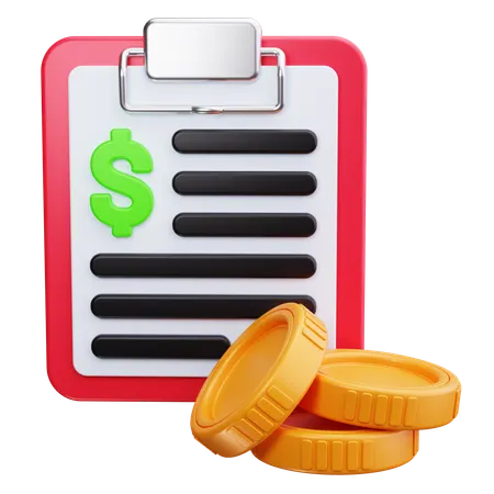 Budget  3D Icon