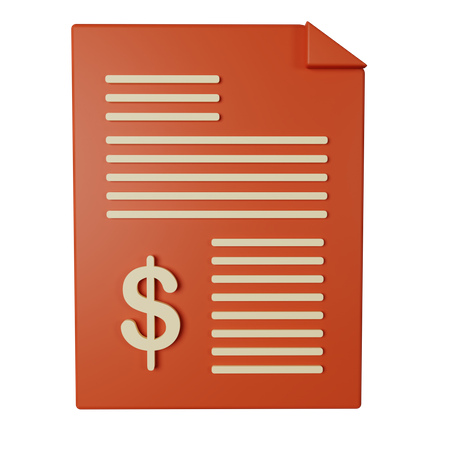 Budget  3D Icon