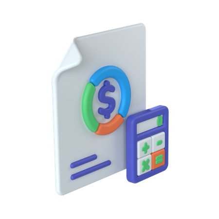 Budget  3D Icon