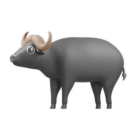 Buffalo  3D Icon