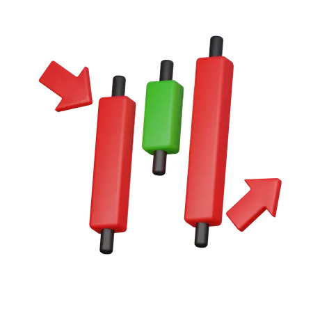 Bullish stick sandwich  3D Icon