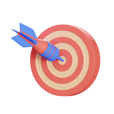 Business Aim  3D Illustration