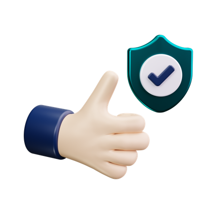 Business protection  3D Icon