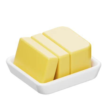 Butter  3D Icon