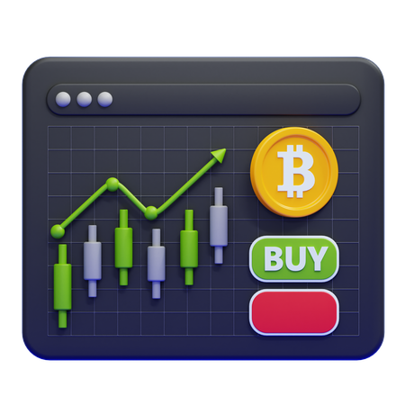 Buy Trading  3D Icon