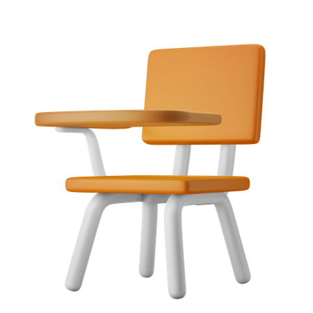 Cadeira de estudante  3D Illustration
