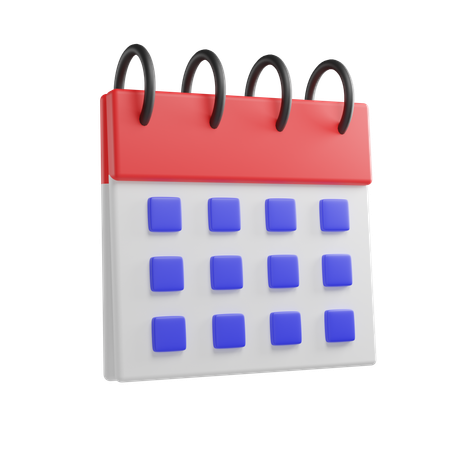 Calendário  3D Icon