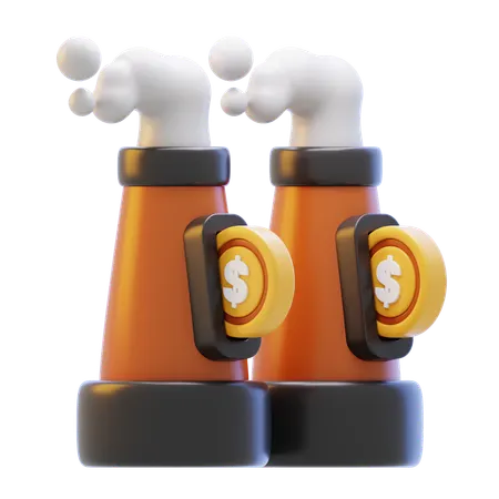 탄소 교환  3D Icon
