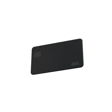 Card Front side view clay  3D Icon