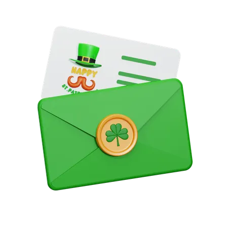 Cartão de são patrício  3D Icon