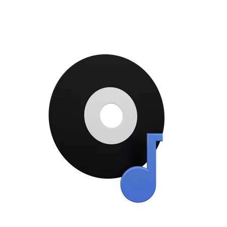 Música en discos compactos  3D Illustration