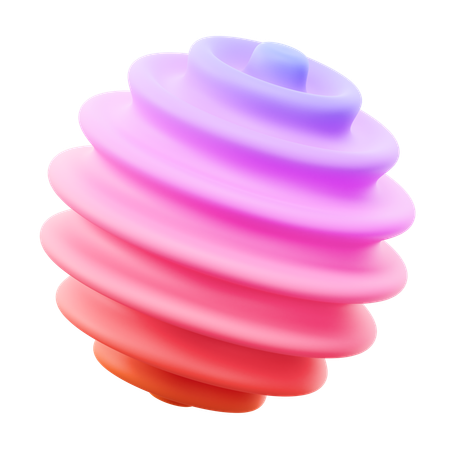 Cercle abstrait  3D Icon