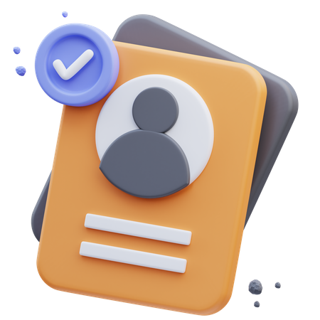 Profil prüfen  3D Icon