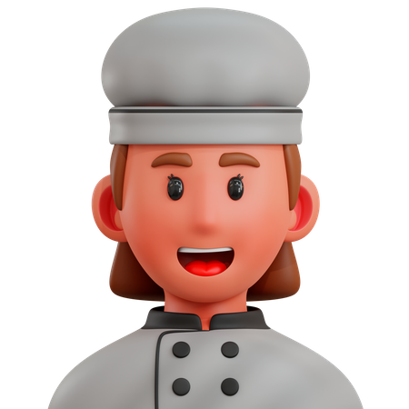 Chefe de cozinha  3D Illustration