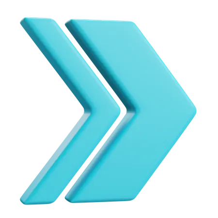 Divisa dupla direita  3D Icon